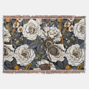 Dream garden 4 throw blanket