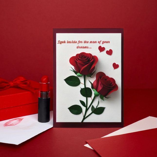 Dream Guy Naughty Funny Girly Valentine's Card (Creator Uploaded)
