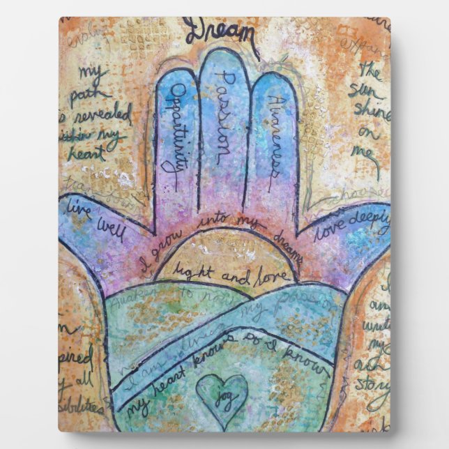 Dream Hamsa Plaque (Front)