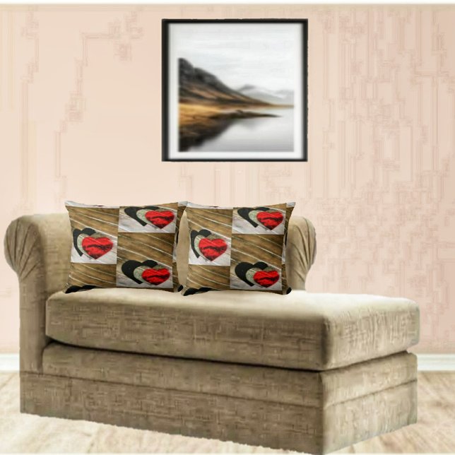 Dream Hearts A' Fallen Cushion (Decorate your home for February, with these romantic, Dream Hearts A'Fallen Throw Pillows!)