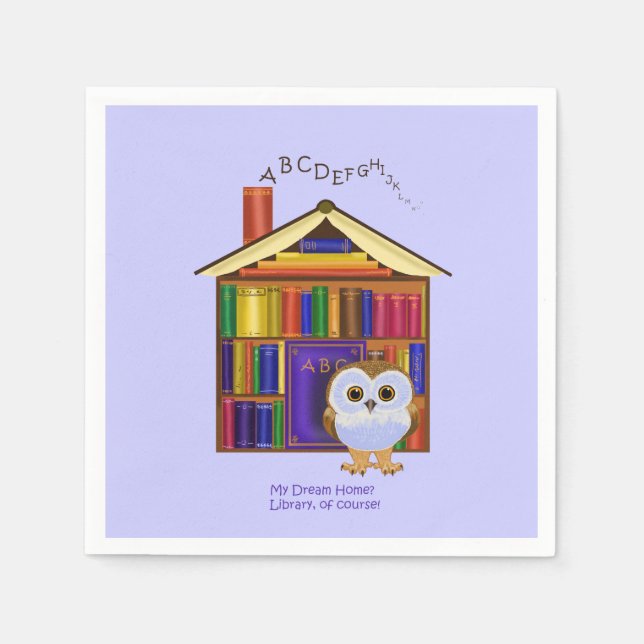 Dream Home – Library! Napkin (Front)
