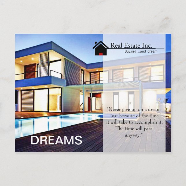 Dream Home Real Estate postcard (Front)