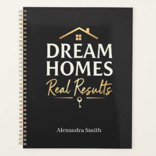 Dream Homes Real Results Realtor Personalized Name Planner