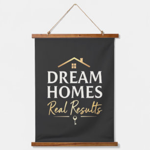 Dream Homes Real Results Realtor Professional Gift Hanging Tapestry