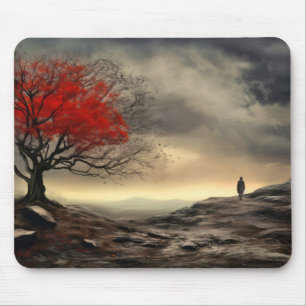 Dream Horizon Peaceful Nature Fantasy World Forest Mouse Mat