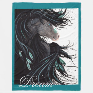 Dream Horse Custom Blanket by Bihrle