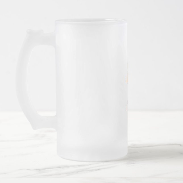 dream house frosted glass beer mug (Left)