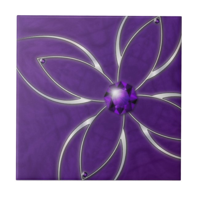 Dream in Amethyst Decorative Tile (Front)