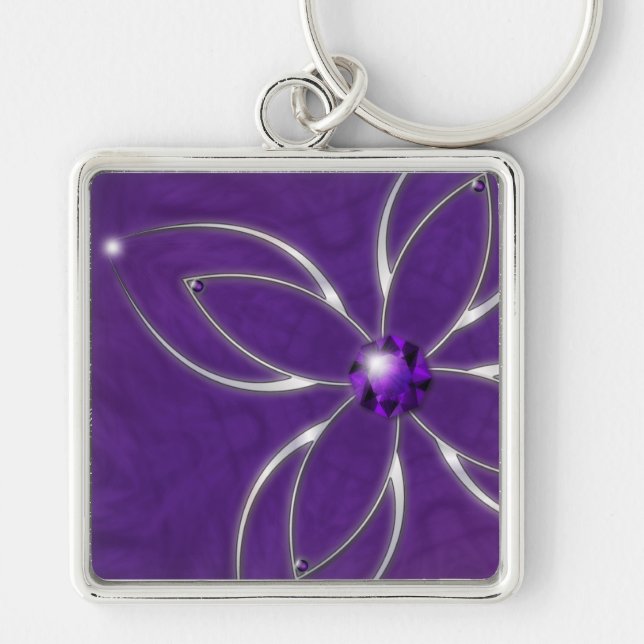 Dream in Amethyst Keychain (Front)