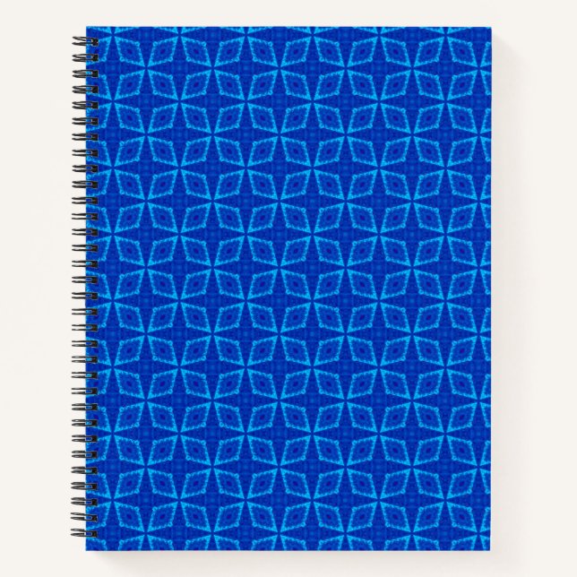 Dream in Blue Pattern Notebook (Front)
