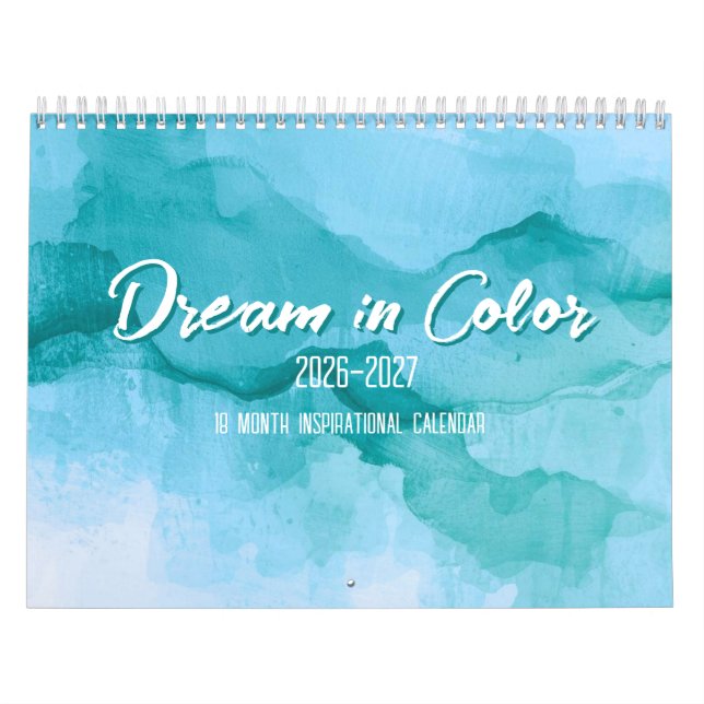 Dream in Color 18-Month Inspirational Calendar (Cover)