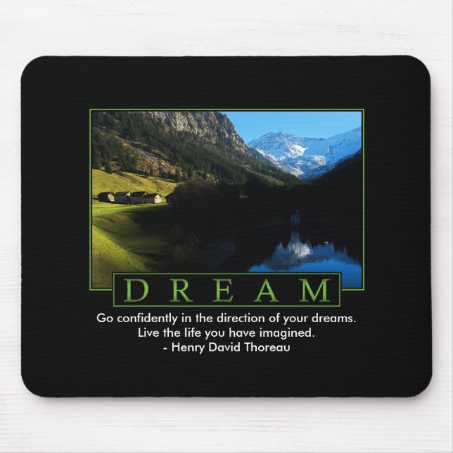 Dream Inspirational Mouse Pad (Front)