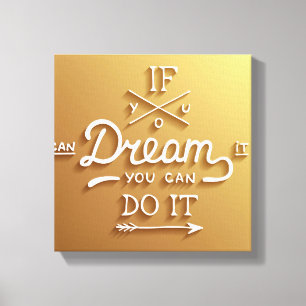 Dream Inspire Motivate Canvas Print