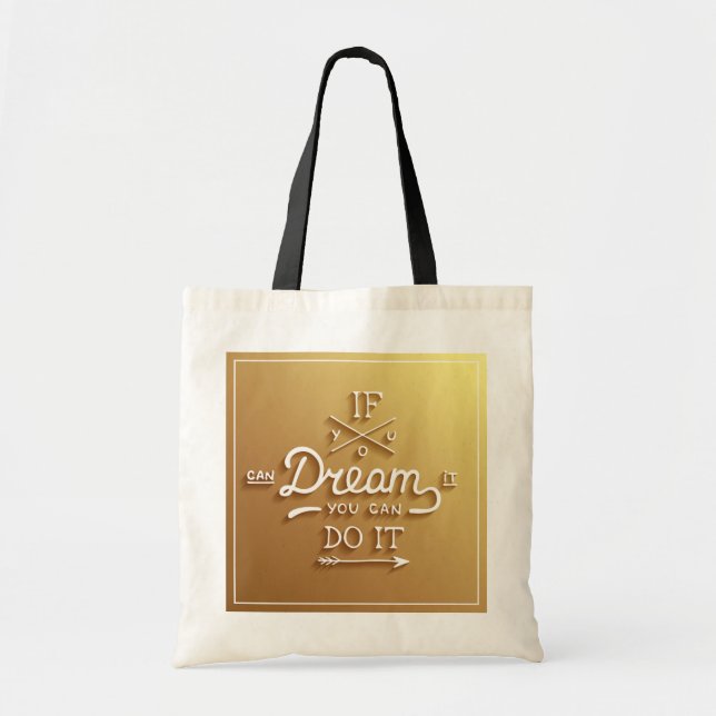 Dream Inspire Motivate Tote Bag (Front)