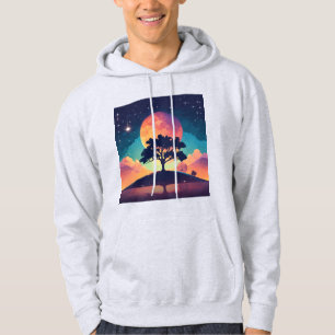 Dream Interpretation Site Logo - Flat Vector Hoodie