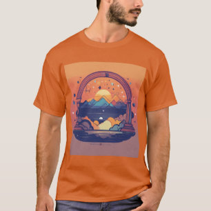 Dream Interpretation Site Logo - Flat Vector T-Shirt