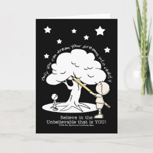 Dream Into Reality-Little Boy, Big Dreams Logo Card