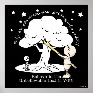 Dream Into Reality-Little Boy, Big Dreams Logo Poster