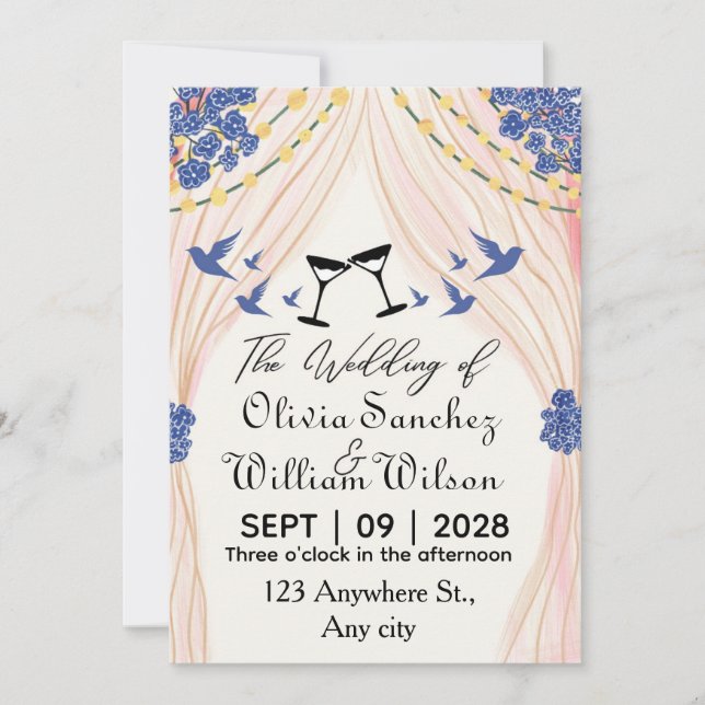 Dream invitation for a breathtaking wedding (Front)