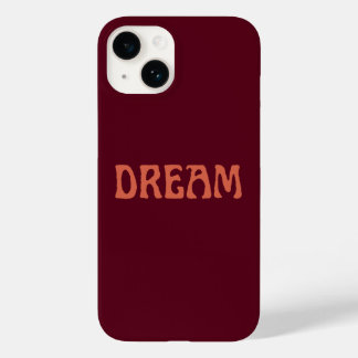 Dream iPhone Case in Burgundy and Orange