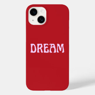 Dream iPhone Case in Red and Pink