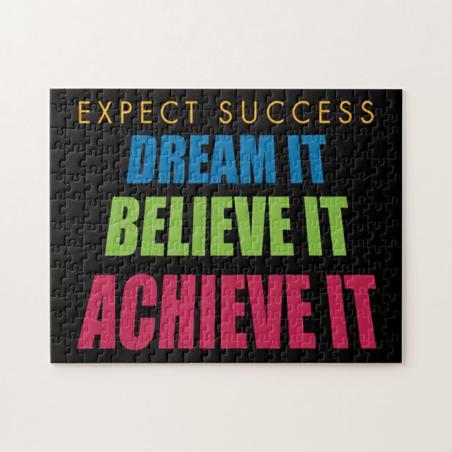 Dream It and Achieve It Jigsaw Puzzle (Horizontal)