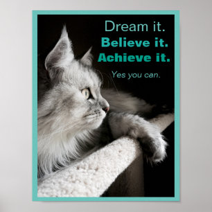 Dream It and Do It Motivational Poster