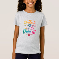 Dream It. Do It. Own It!" Motivational Fine Jersey