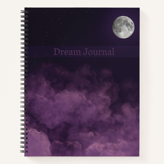 Dream Journal 8.5" x 11" Hardcover Spiral Notebook (Front)