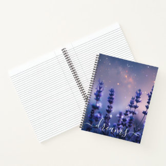 Dream Journal Midnight Lavender Custom