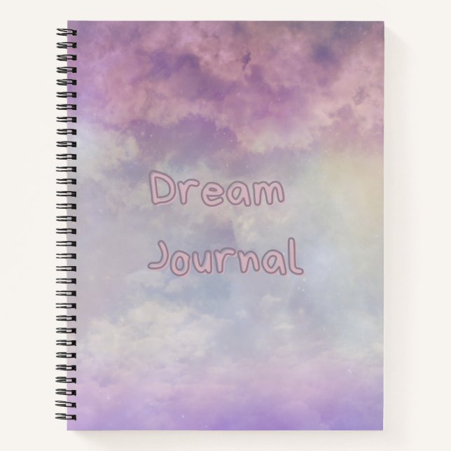 Dream Journal - Pink and Purple Heavenly Clouds (Front)