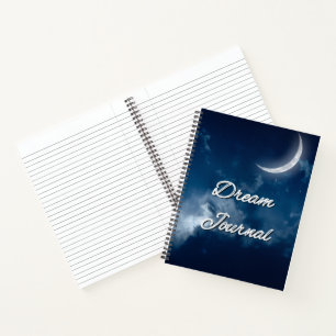 Dream Journal - Sliver Moon Night Sky Journal