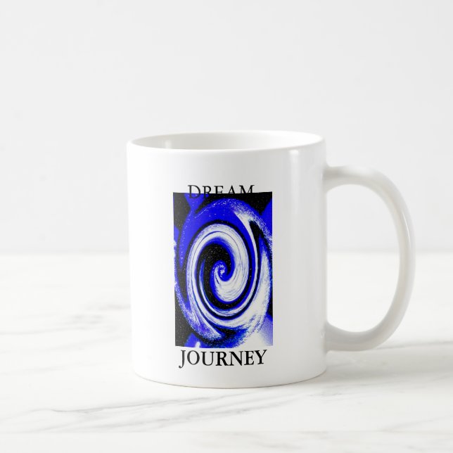 Dream journey blue art coffee mug (Right)