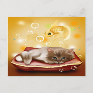 Dream Kitten Postcard