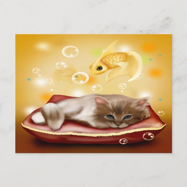 Dream Kitten Postcard (Front)