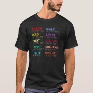 Dream Like Martin Black History African Proud Afro T-Shirt