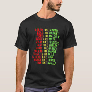 Dream Like Martin Black History Month T-Shirt