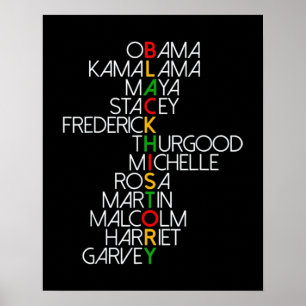 Dream Like Martin Black History Poster