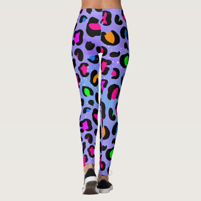Dream Lilac Leopard leggings (Back)