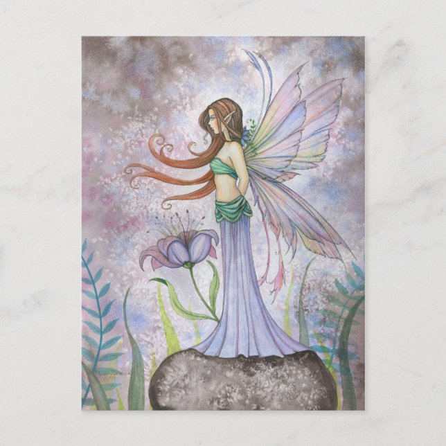 Dream Lily Fantasy Fairy Postcard (Front)