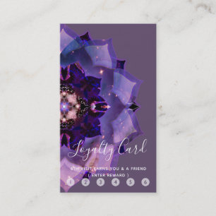 Dream Lotus Meditation Mandala Loyalty Card