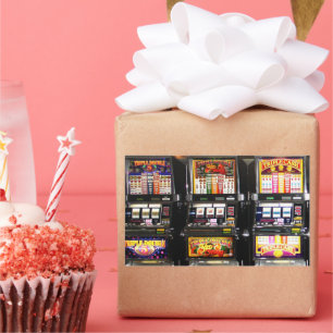 Dream Machines - Lucky Slot Machines Rectangular Sticker