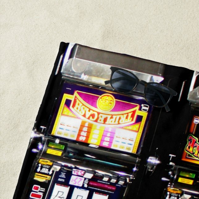 Dream Machines - Slot Machines Beach Towel (In Situ)
