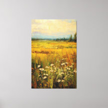 Dream Meadow of Wildflowers Oil Painting on Canvas