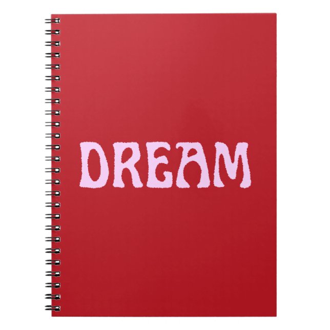 Dream Notebook in Red & Pink (Front)