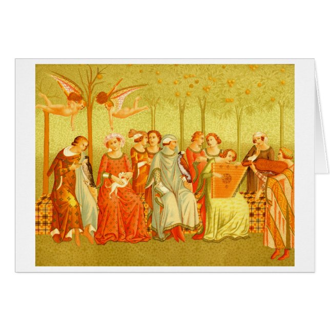 "Dream of Life" Renaissance Painting Card (Front Horizontal)