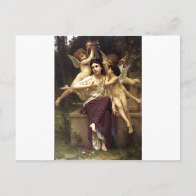 Dream of Spring by William-Adolphe Bouguereau Postcard (Front)