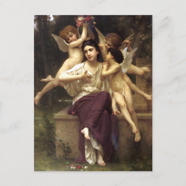 Dream of Spring by William-Adolphe Bouguereau Postcard (Front)