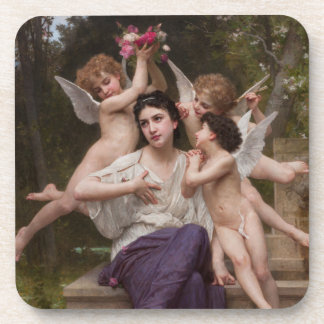 Dream of Spring, Rêve de Printemps by Bouguereau Coaster