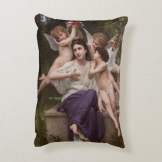 Dream of Spring, Rêve de Printemps by Bouguereau Decorative Cushion